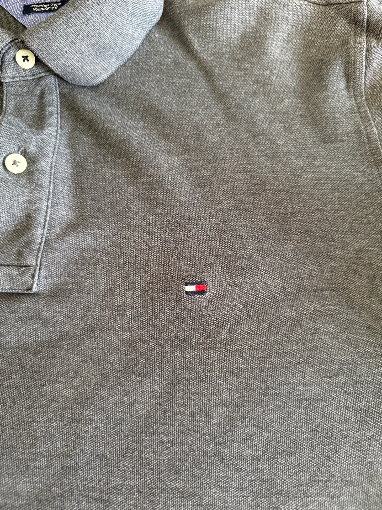 Polo hombre Tommy Hilfiger gris – Chic Despojado - Talla XL – Ajuste Regular – Muy buen estado – photo 7